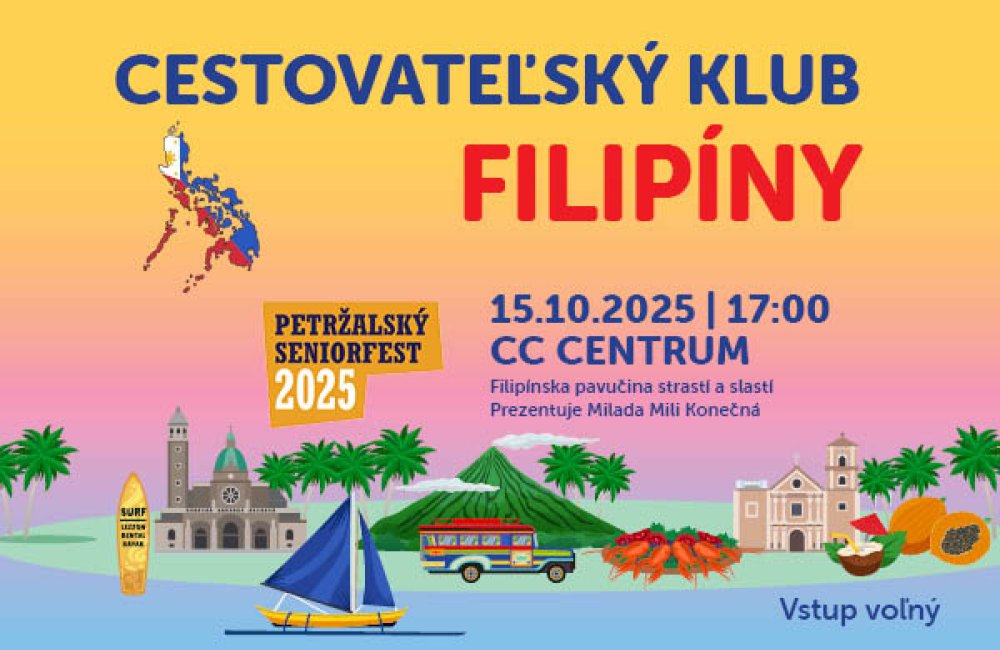 SENIORFEST - CESTOVATEĽSKÝ KLUB - FILIPÍNY